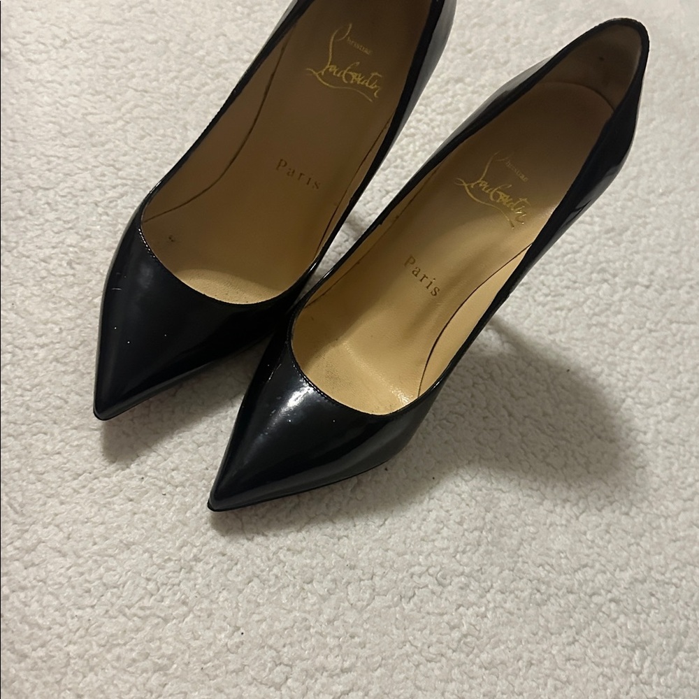 Christian Louboutin Black Patent Pigalle Heels - Picture 5 of 5
